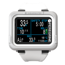 Load image into Gallery viewer, Shearwater Peregrine dive computer front view in dary grey colour – Simple Dive Melbourne