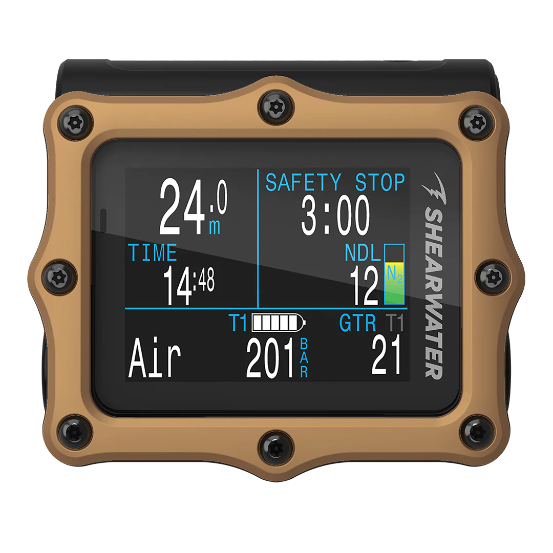 Shearwater Perdix 2 Ti Dive Computer – Titanium, Air Integration, Technical/Trimix