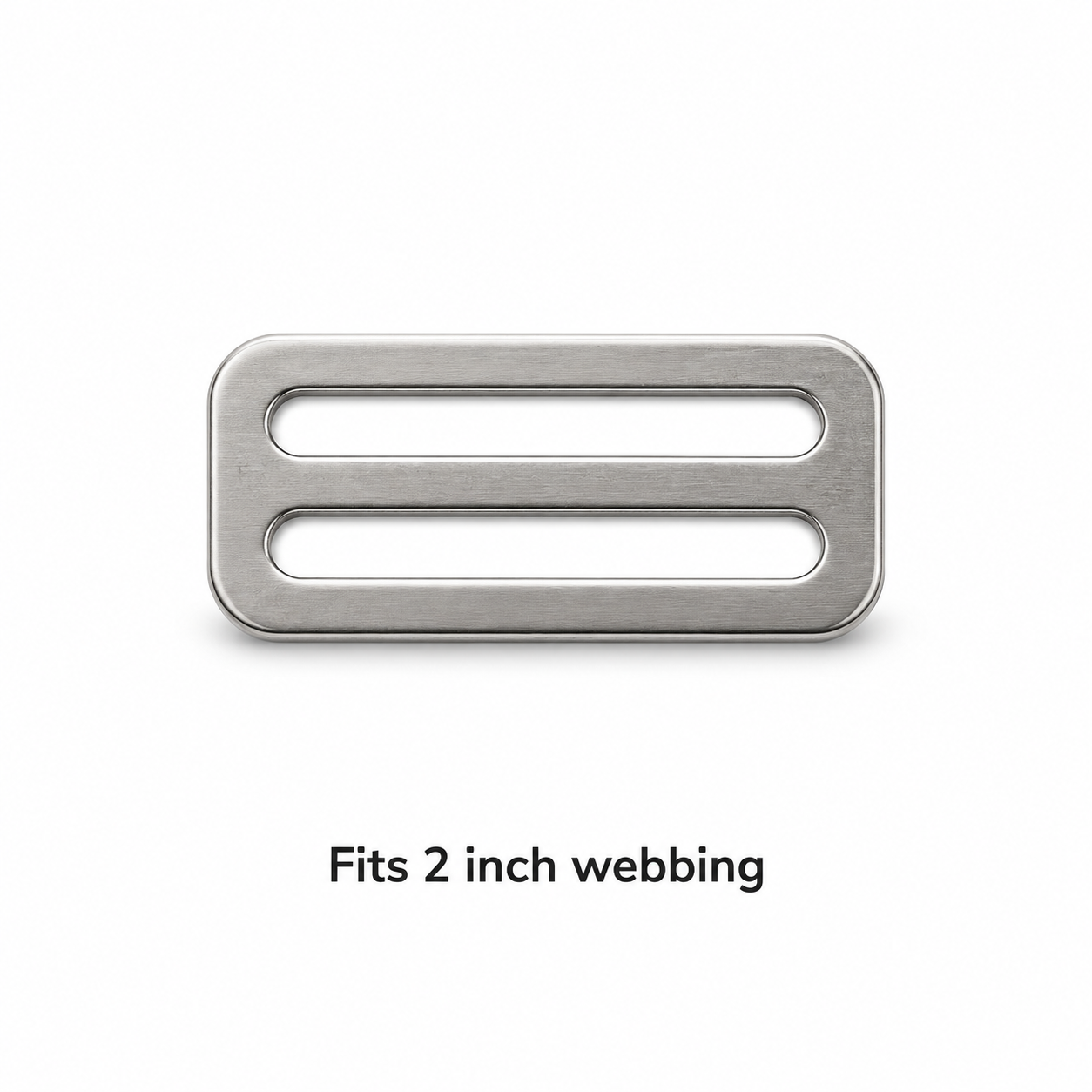 Standard scuba belt slide for 2-inch harness webbing