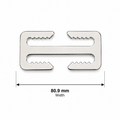 Quick-attach stainless steel scuba belt slide dimensions