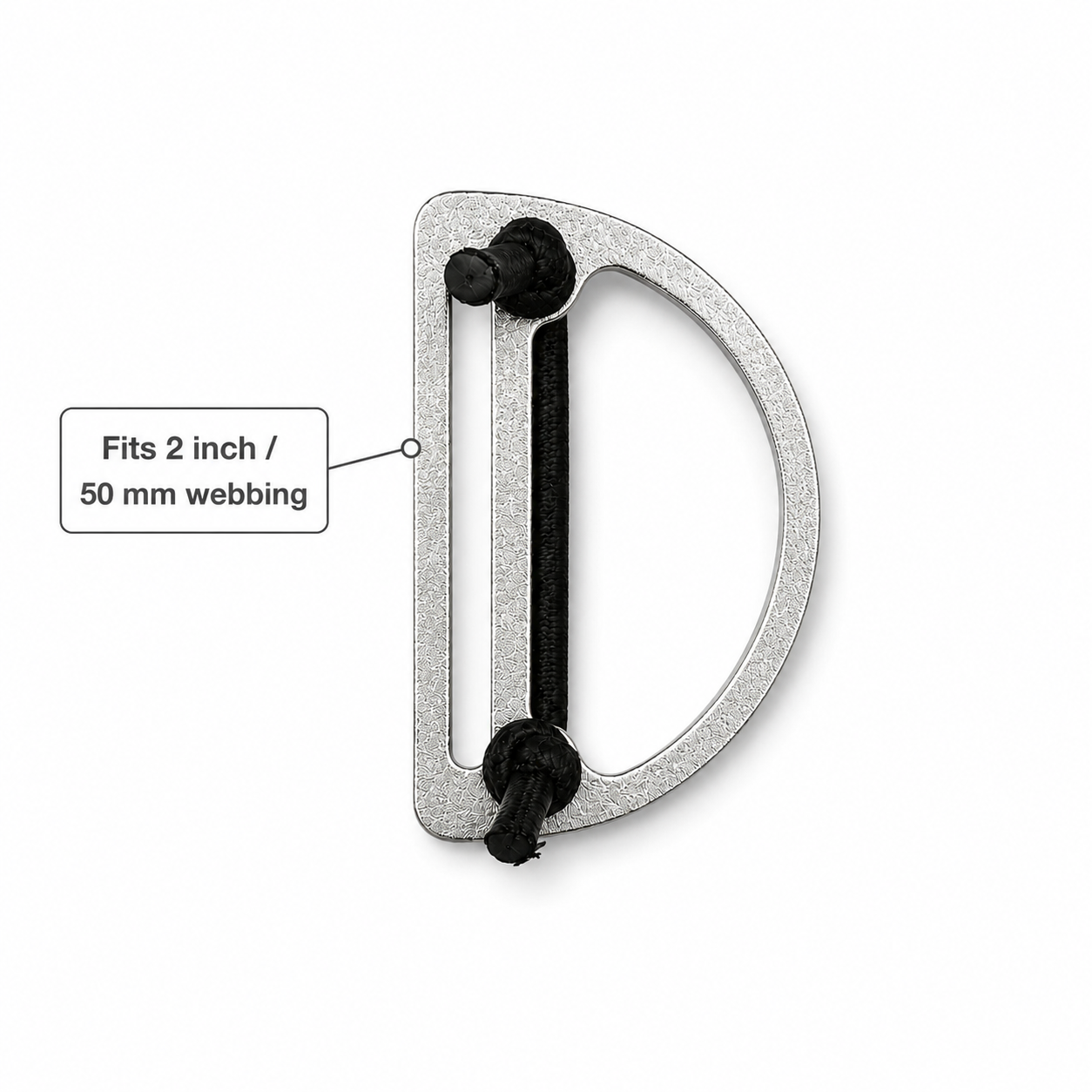 Adjustable Sliding D-Ring for 2" Scuba Webbing