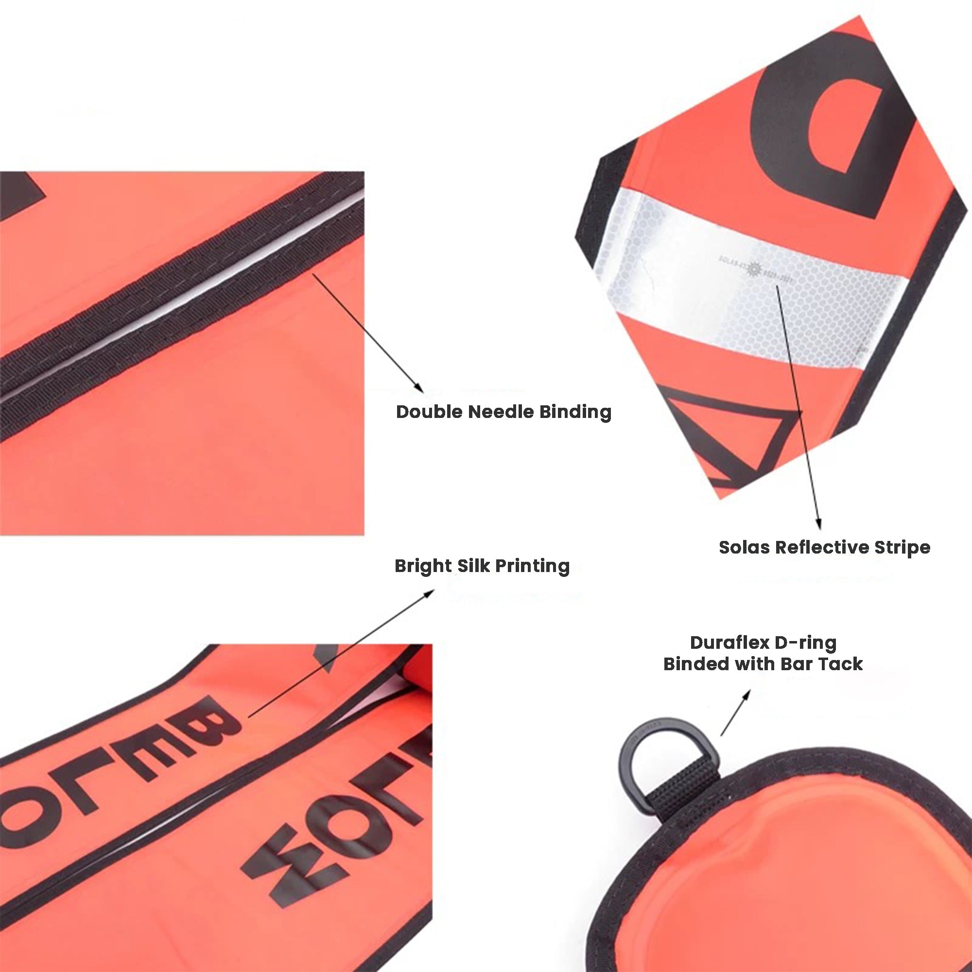1.5m SMB Surface Marker Buoy & 30m Reel Set