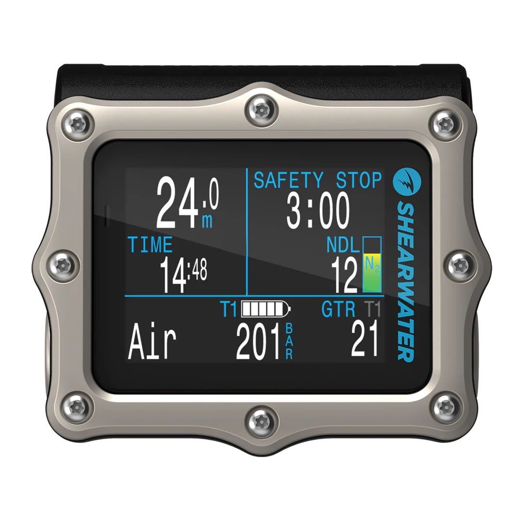 Shearwater Perdix 2 Ti Dive Computer – Titanium, Air Integration, Technical/Trimix