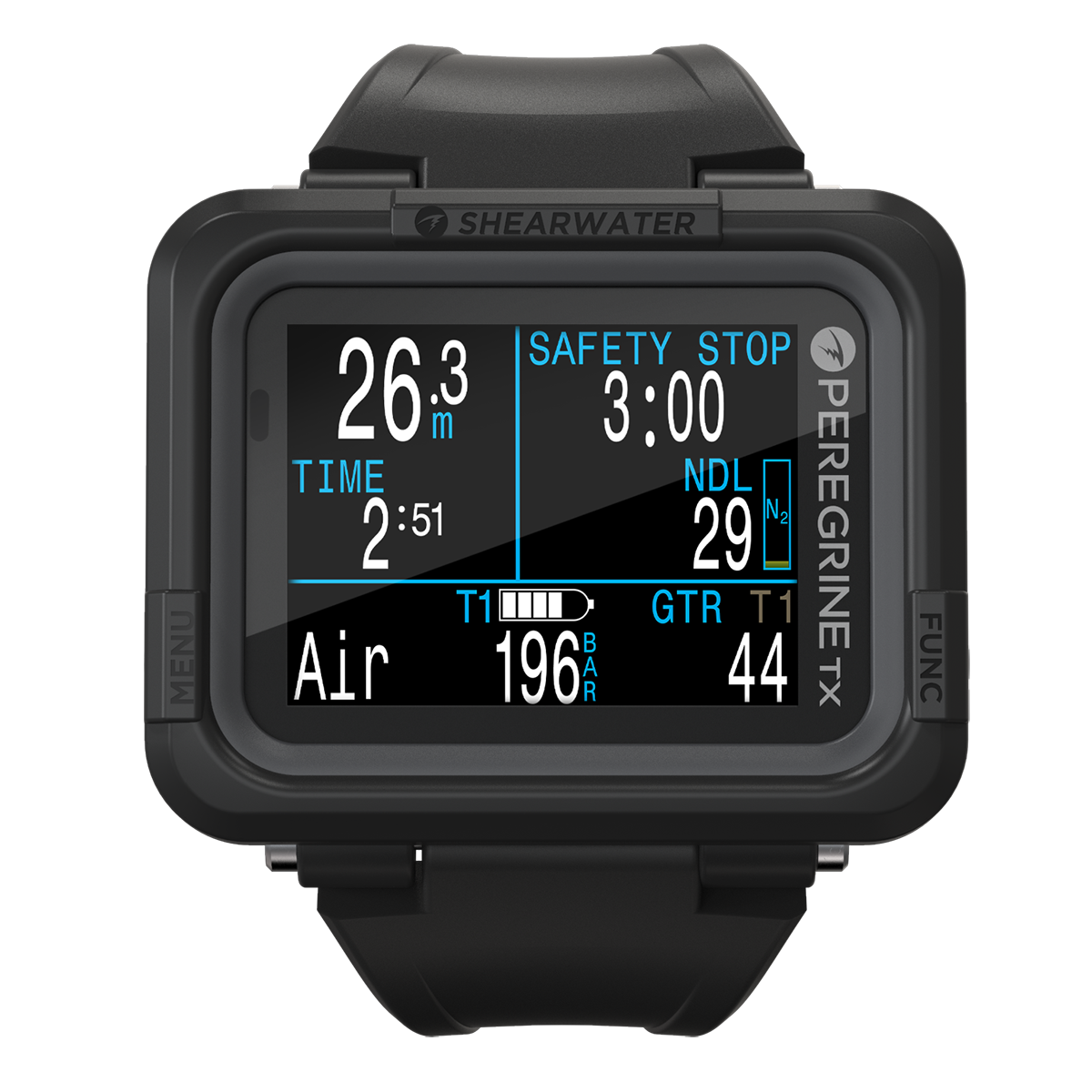 Shearwater Peregrine TX dive computer with air integration – Simple Dive Melbourne