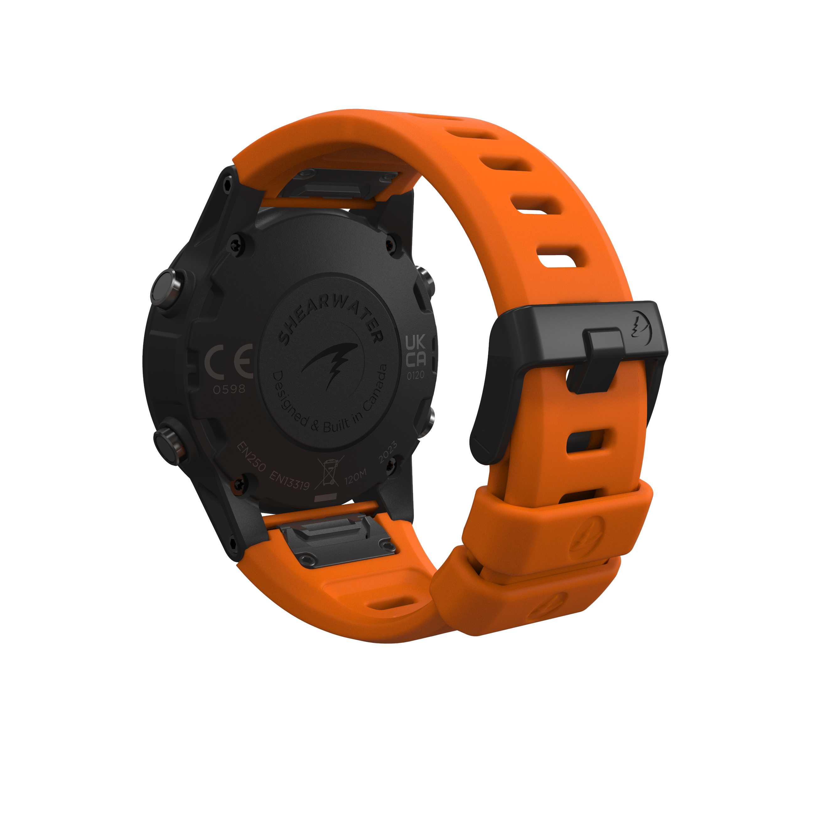 Tern Rear view with orange color rubber strap