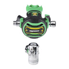 Apeks XTX50 Nitrox RG115112 DIN regulator set with DST first stage and green XTX50 second stage