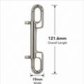 Stainless Steel Double-Ended Bolt Snap – 120mm
