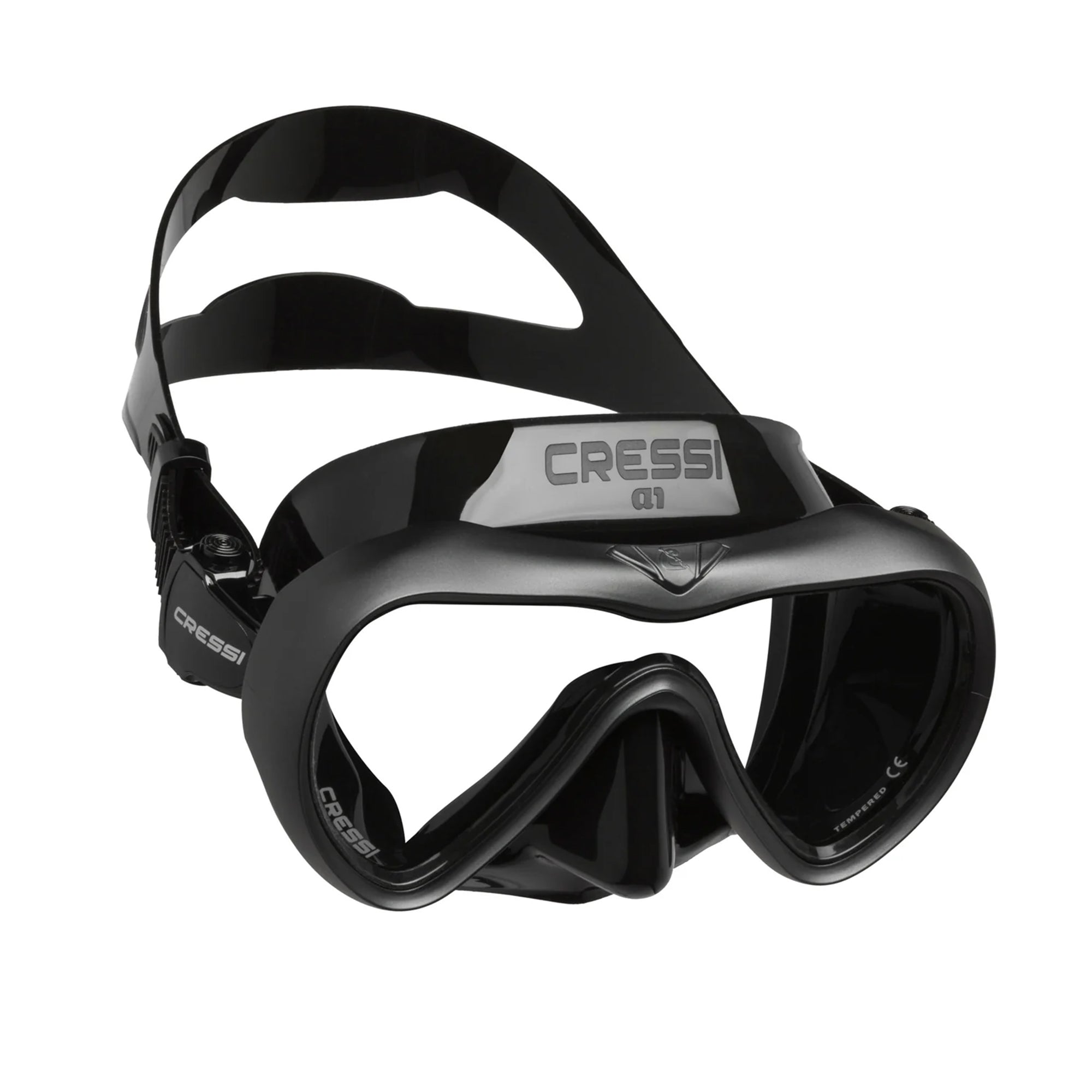 Cressi A1 Anti-fog Mask (Black/Graphite)