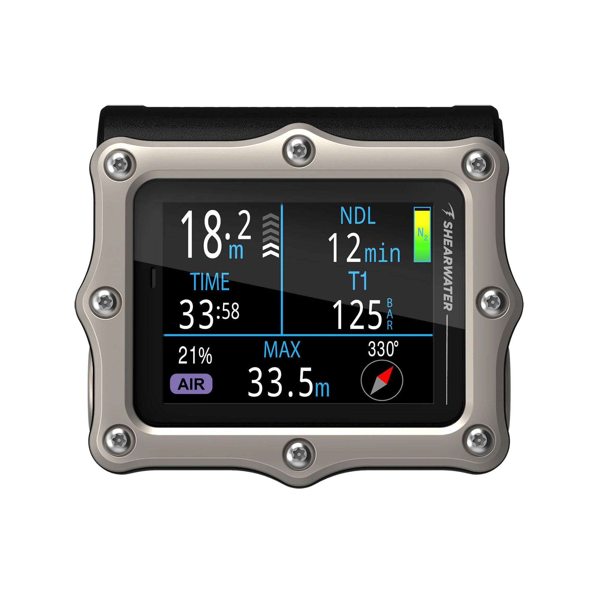 Shearwater Perdix 3 – Titanium, Air Integration, Technical/Trimix