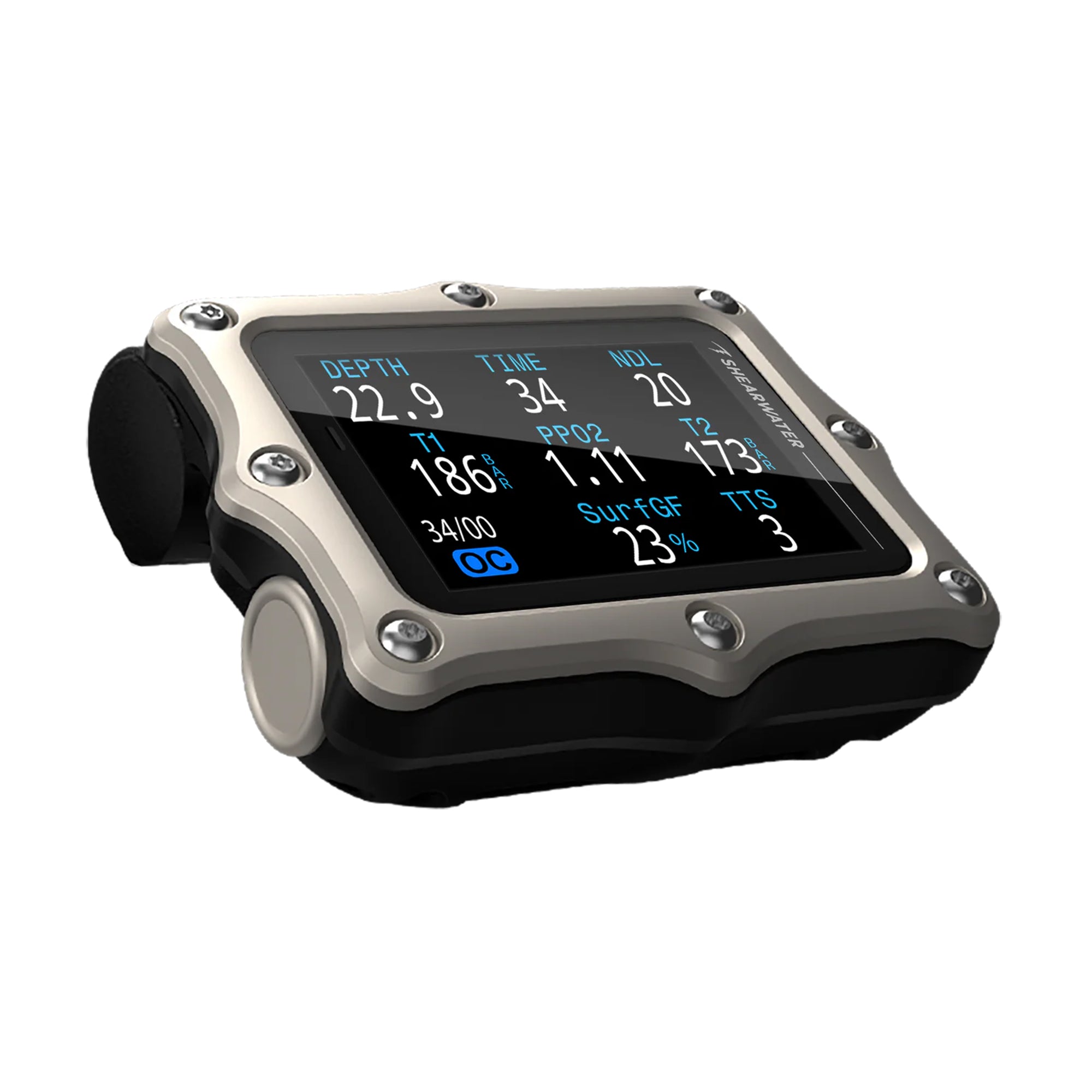 Shearwater Perdix 3 – Titanium, Air Integration, Technical/Trimix