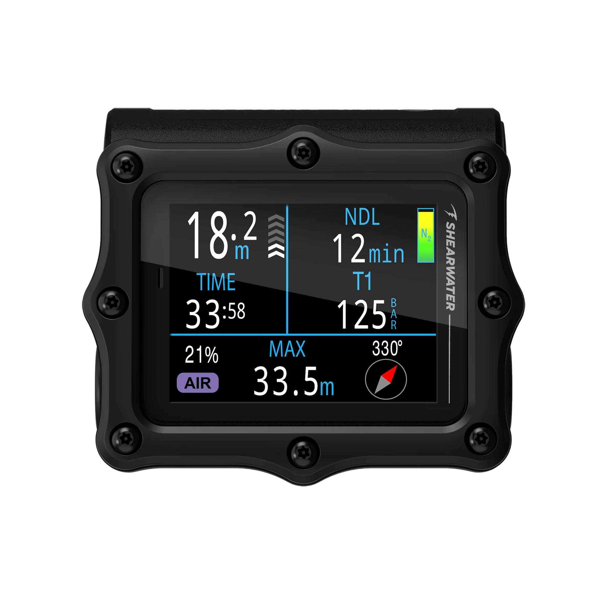 Shearwater Perdix 3 – Titanium, Air Integration, Technical/Trimix