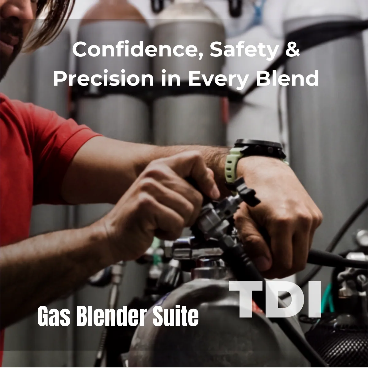 TDI gas blender course training graphic