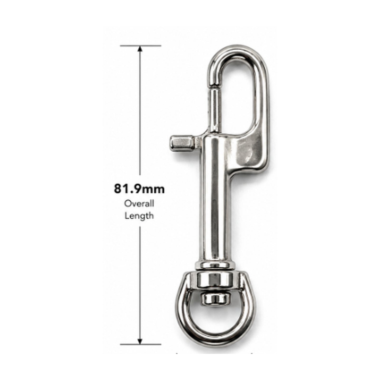 Stainless Steel Swivel Bolt Snap – 81.9mm