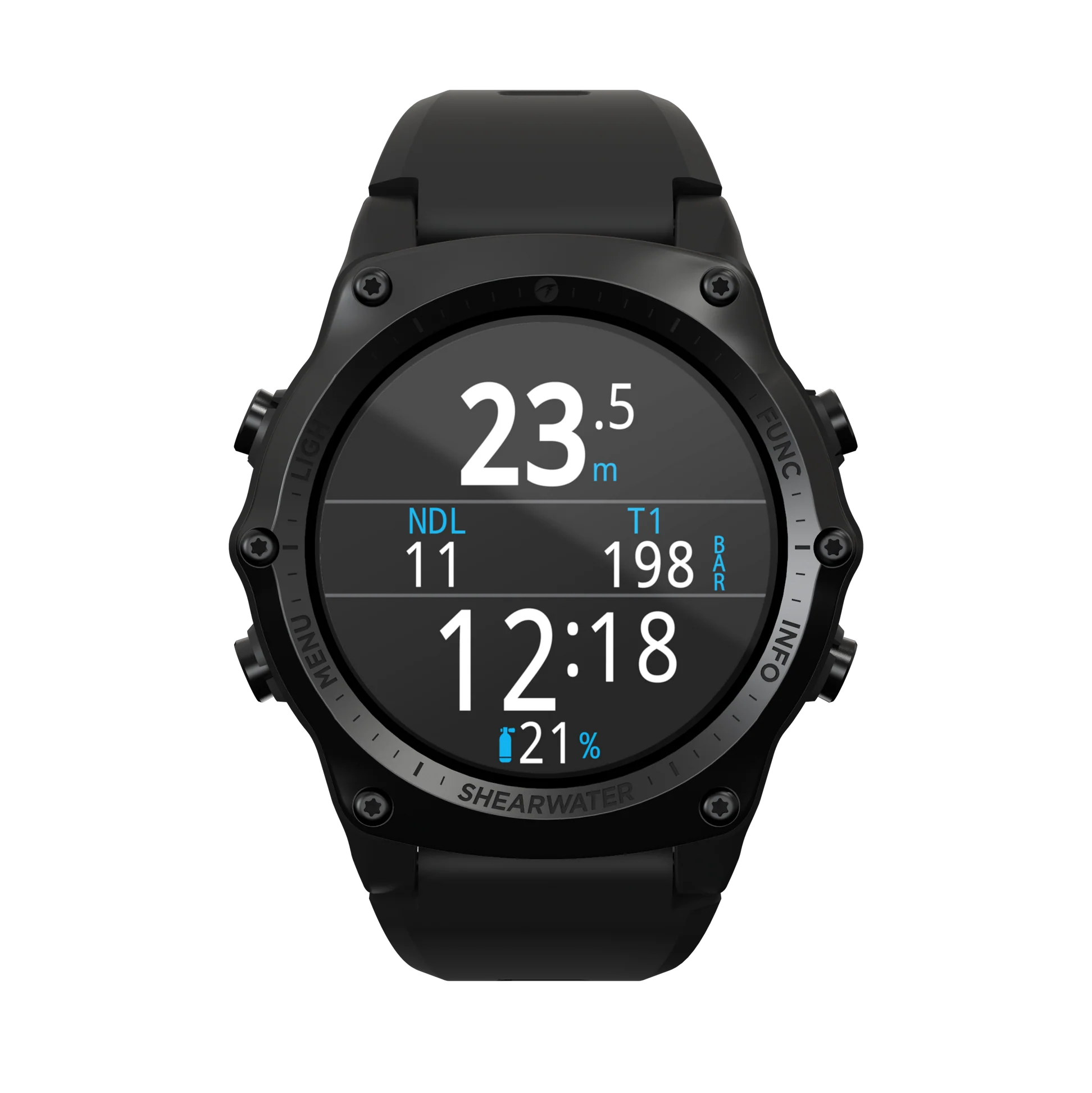 Shearwater Teric Dive Computer – AMOLED, Air Integration, Watch-Style