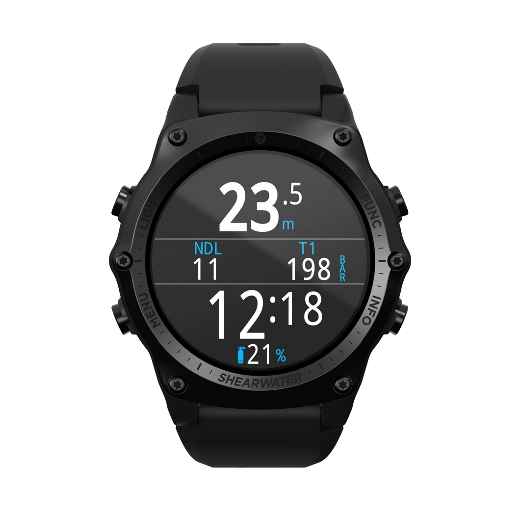 Shearwater Teric Dive Computer – AMOLED, Air Integration, Watch-Style