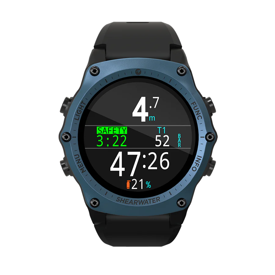 Shearwater Teric Dive Computer – AMOLED, Air Integration, Watch-Style