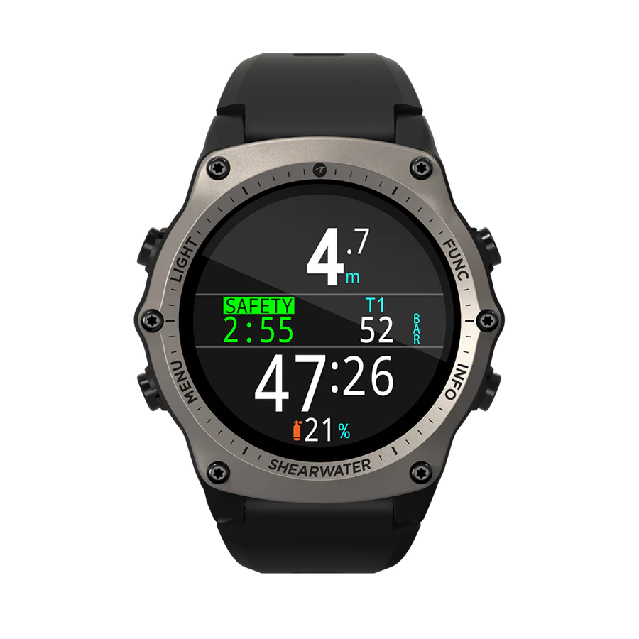 Shearwater Teric Dive Computer – AMOLED, Air Integration, Watch-Style