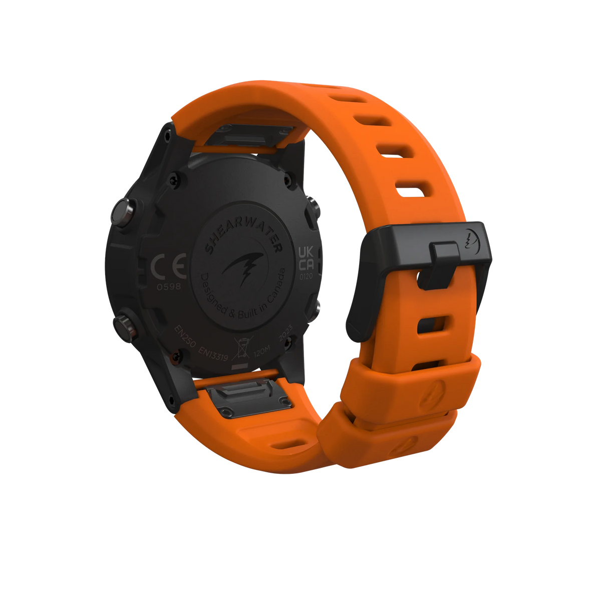 Tern Rear view with orange color rubber strap