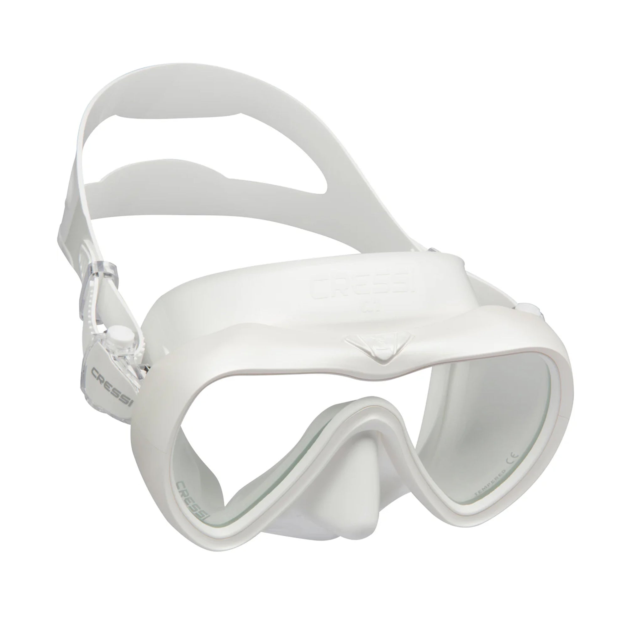 Cressi A1 Anti-fog Mask (White/White)